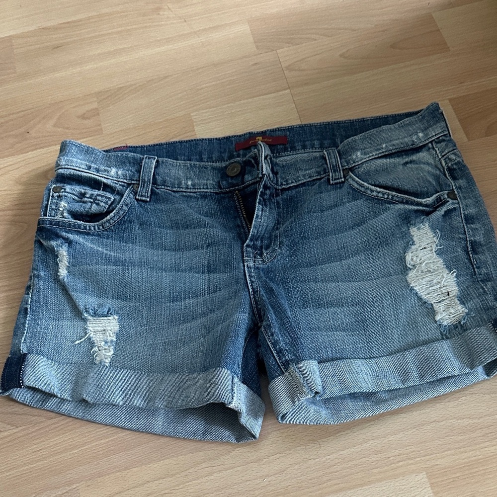 Women's Distressed Denim Shorts